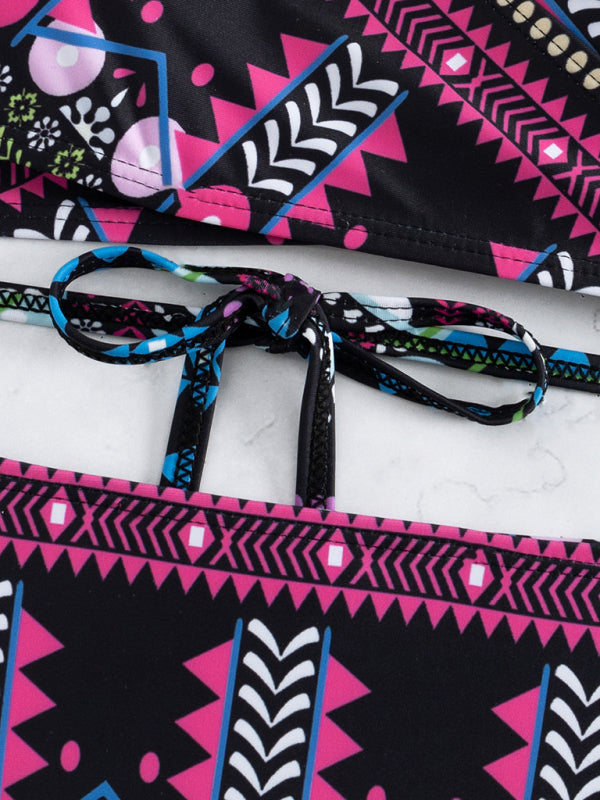 Women's Bohemian Print Two Piece Bikini