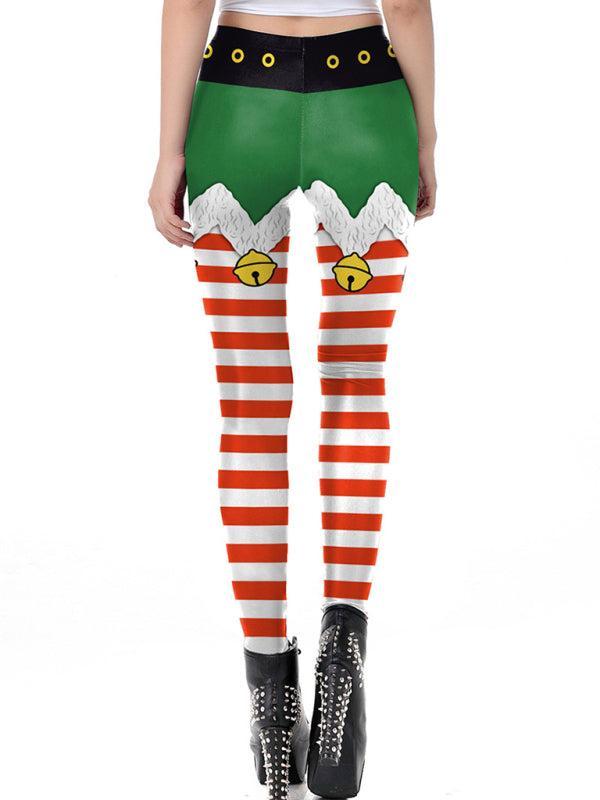 Women's Elf Design Christmas Leggings