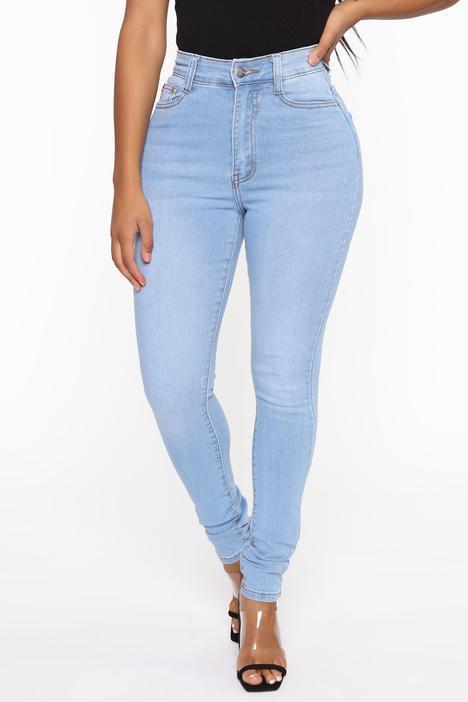 Women's High Waist Skinny Jeans