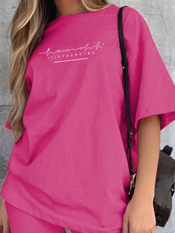 Women' Double Dry Matching T-shirt And Cycling Shorts