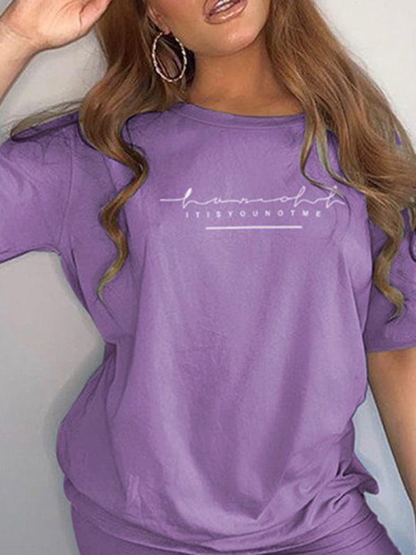 Women' Double Dry Matching T-shirt And Cycling Shorts