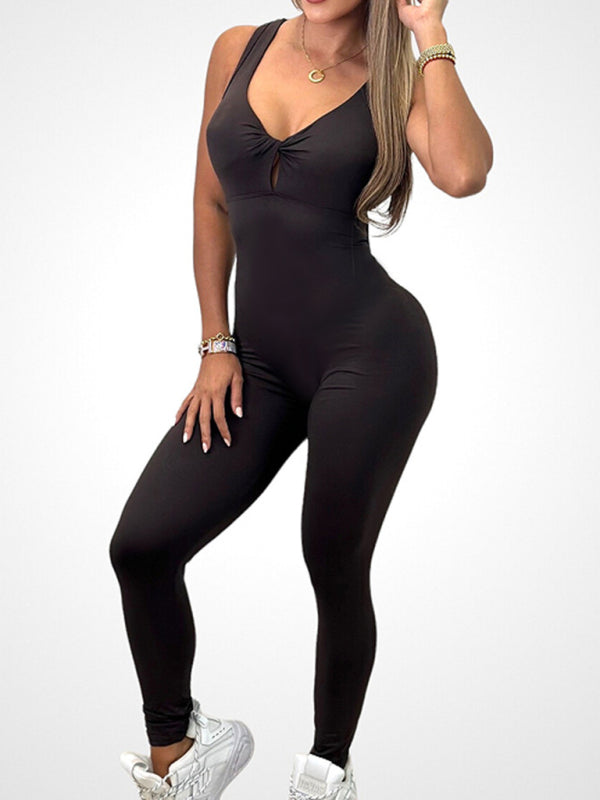 Women's Activewear Sexy Backless Fitness Jumpsuit