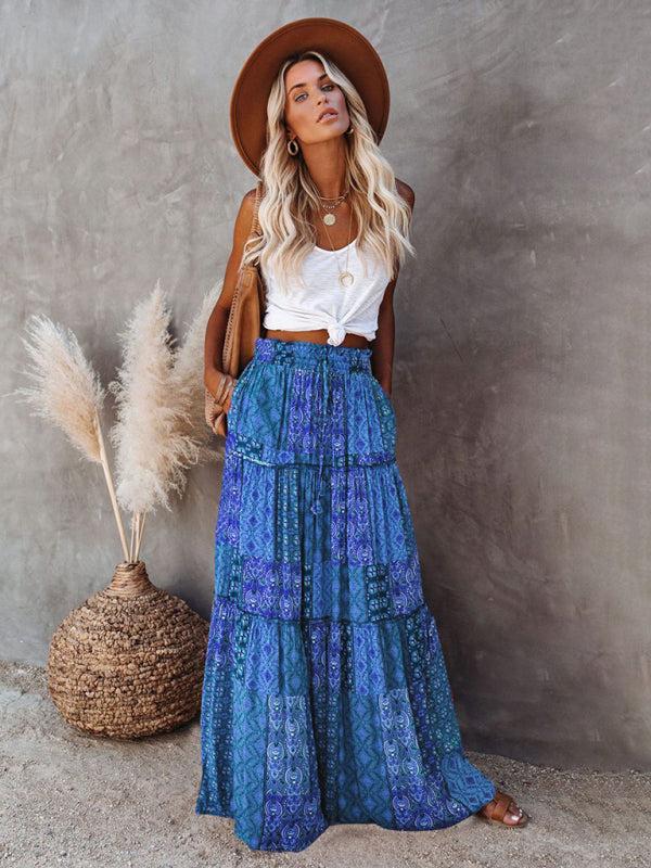 Women's Bohemian Style Maxi Skirt
