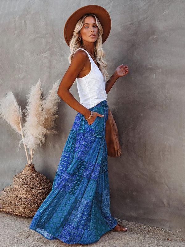 Women's Bohemian Style Maxi Skirt