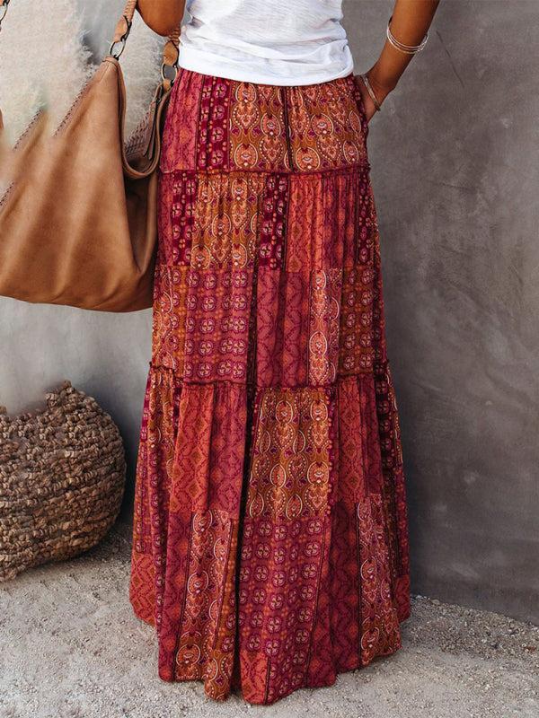 Women's Bohemian Style Maxi Skirt