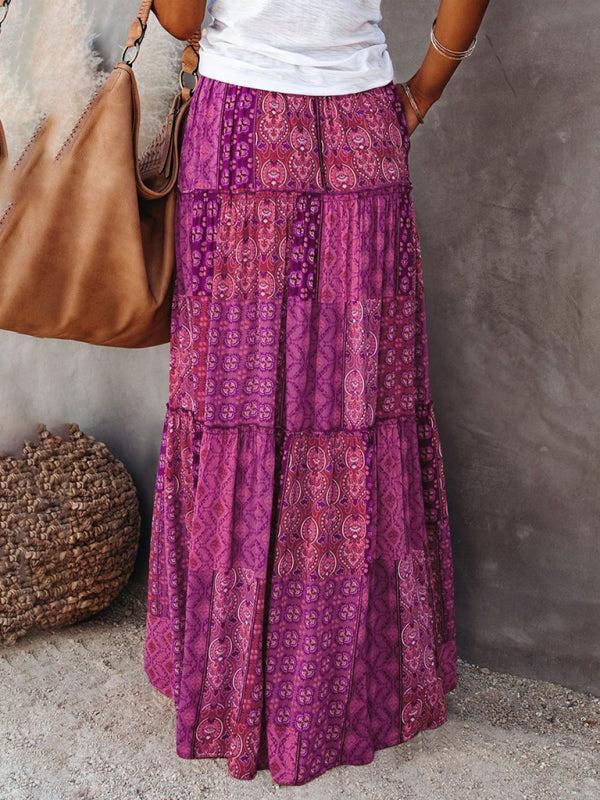 Women's Bohemian Style Maxi Skirt