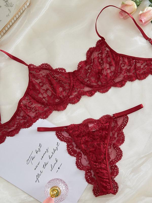 Women's Classic Lace Lingerie Set