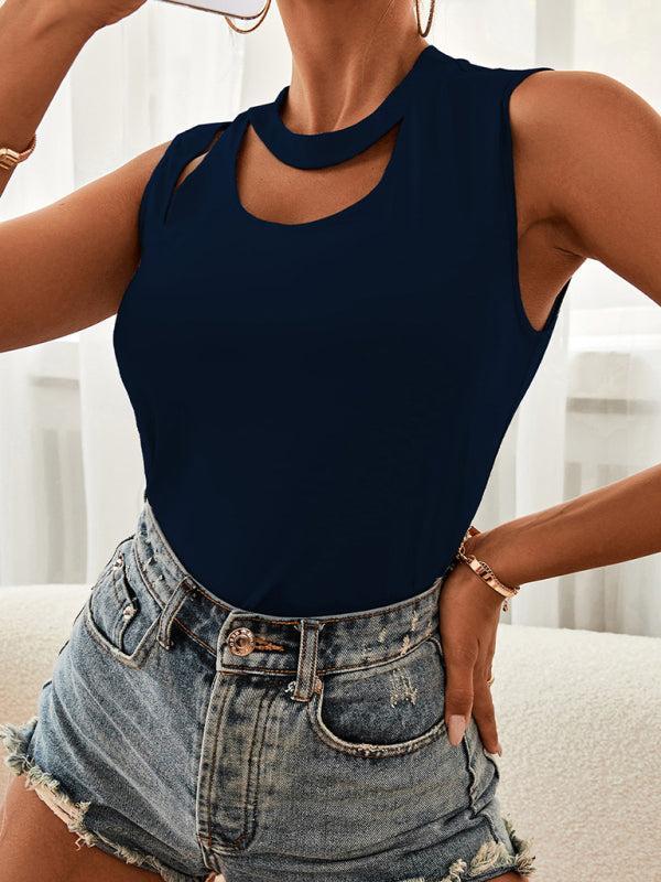 Women's Cut Out Casual Vest Top