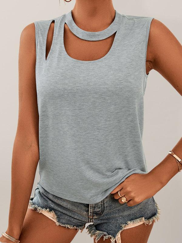 Women's Cut Out Casual Vest Top
