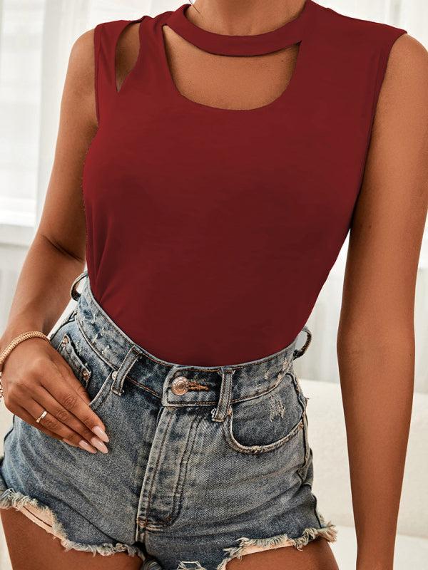 Women's Cut Out Casual Vest Top