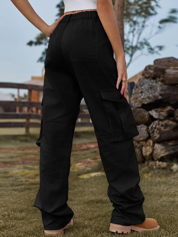 Women's Elasticated Waist Durable Cargo Trousers