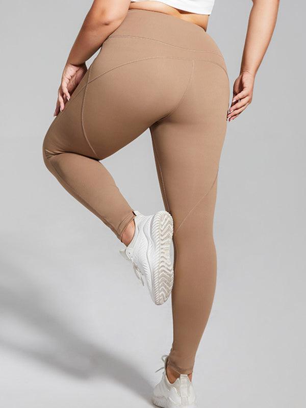 Women's Plus Size High Waist Quick Dry Loungewear Yoga Leggings