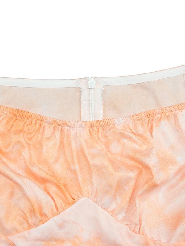 Women's Printed Frilly Layered Off The Shoulder Playsuit