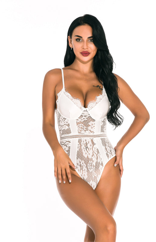 Women's Sexy Lace Babydoll With Adjustable Straps