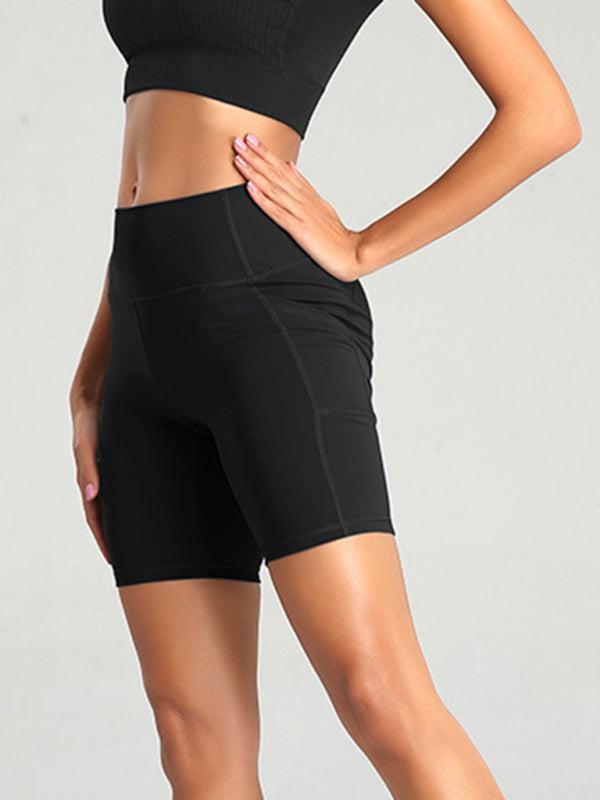 Women's Shorts High Waist Pocket Bike And Workout Shorts