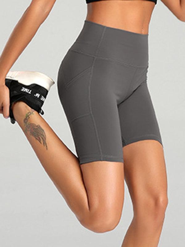 Women's Shorts High Waist Pocket Bike And Workout Shorts