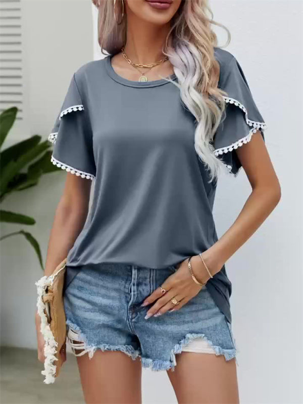 Women's Tulip Sleeve Loose Fit T-Shirt