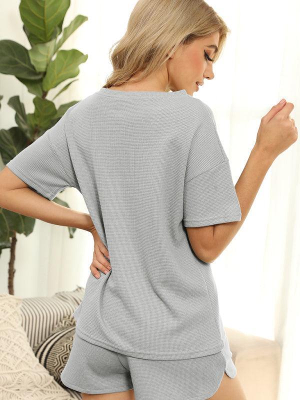 Women's Waffle Loungewear Two Piece Set