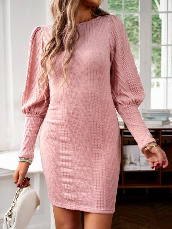 Women's Bodycon Pattern Knit Dress