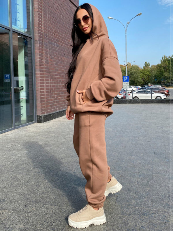 Women's Matching Overhead Hoodie And Jogging Bottoms